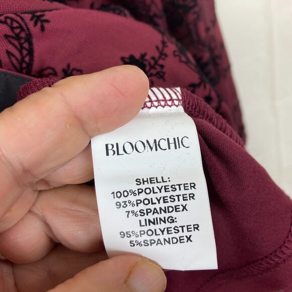 NWT Bloom Chic Womens Plus Sz 30/6X Dressy Button Front Long Sleeve Blouse Top - Picture 7 of 8